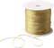 218 Yards/656 Feet Metallic Cord 2 Pcs Spool Metallic Thread Colored Jewelry Thread Colored Craft Gold String Tinsel String Craft Making Cord for Gift Wrapping(0.5mm)